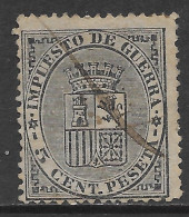 Spagna Spain España 1874 War Tax Coat Of Arms 5C Mi N.1 US - Kriegssteuermarken