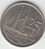 Cayman Islands 25 Cents, Circulated Condition 1987 - Cayman Islands