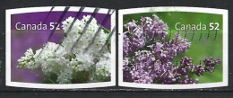 Canada 2007. Scott #2207-8 (U) White And Purple Lilacs  *Complete Set* - Oblitérés