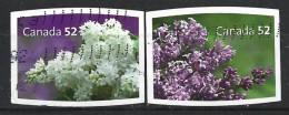 Canada 2007. Scott #2207-8 (U) White And Purple Lilacs  *Complete Set* - Oblitérés