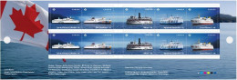 2023 Canada Boats Ferry Flag Full Booklet MNH - Single Stamps