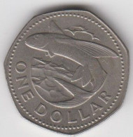 Barbados 1 Dollar, Flying Fish Circulated Condition (Large Format) - Barbados (Barbuda)