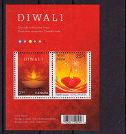 2017 Canada Joint Issue With India Diwali Mini Sheet MNH - Neufs