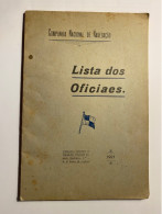 C25) COMPANHIA NACIONAL DE NAVEGAÇÃO CNN Lista De Oficiais 1921 Portugal - Autres & Non Classés