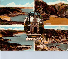 16-7-2023 (2 S 25) Guernsey (posted To Australia) 1950's (20 X 15 Cm)unusual Stamp Position (posted To N. Ireland) - Guernsey