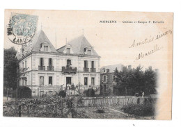 MORCENX - 40 - CPA DOS SIMPLE - Chateau Et Banque F DELVAILLE - BX 4 - - Morcenx