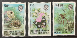 B.I.O.T. - MNH** - 1973  # 54/56 - Territorio Britannico Dell'Oceano Indiano