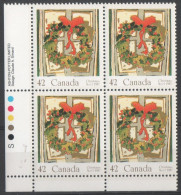 Canada - #1149 - MNH PB  Of 4 - Num. Planches & Inscriptions Marge