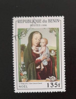 SD)1996, BENIN, CHRISTMAS AND WORLD PHILATELIC EXHIBITION, TORONTO, VIRGIN AND CHILD, GERHARD DAVID, USED - Bénin – Dahomey (1960-...)