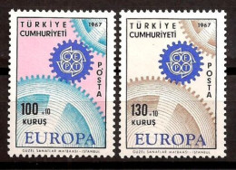 Turkey 1967 Europa CEPT (**)  Mi 2044-45 - M€3,-; Y&T 1829-30 - €3,- - 1967