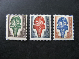 Polynésie:  TB Série Timbres - Taxe  N° 1 Au  N° 3, Neufs XX. - Postage Due