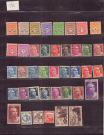 FRANCE 1945 LOT DE 40 TIMBRES ** / * / OBLITERES LOT 314 - Other & Unclassified