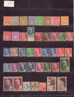 FRANCE 1945 LOT DE 41 TIMBRES ** / * / OBLITERES LOT 315 - Otros & Sin Clasificación