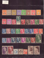 FRANCE 1945 LOT DE 41 TIMBRES ** / * / OBLITERES LOT 315 - Other & Unclassified