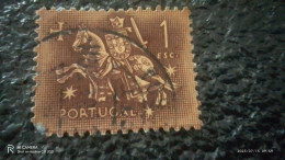 PORTEKİZ- 1950-60-                      1ESC         USED   FRAGMAN - Used Stamps