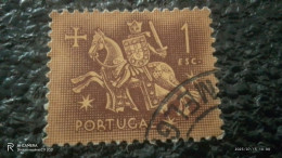 PORTEKİZ- 1950-60-                      1ESC         USED   FRAGMAN - Used Stamps