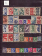 FRANCE 1931 / 40 LOT DE 39 TIMBRES ** / * / OBLITERES LOT 327 - Autres & Non Classés