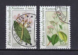 Frangipanier + Quinquina, Nations-Unies Genève, 190 + 191 - Plantas Medicinales