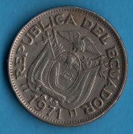 ECUADOR 20 CENTAVOS 1971 KM# 77.1c - Ecuador