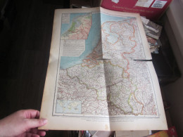 Niederlande Und Beligien Old Map Andres Handatlas 1922 - Cartes Géographiques