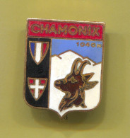 Alpinism Mountaineering Climbing - Chamonix Mont Blanc, Vintage Pin Badge Abzeichen, Enamel - Alpinismo, Escalada