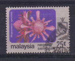 Negri Sembilan: 1979   Flowers     SG109    25c  [with Wmk]    Used - Negri Sembilan