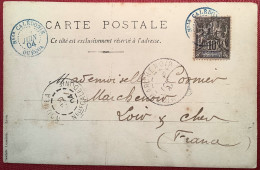 "OUÉGOA 1904" Cpa Photo RRR ! "VOH La Poste Et L’ école" Type Groupe SUP (Nouvelle-Calédonie Cover Carte Postale - Brieven En Documenten