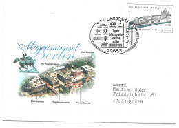 0411k: Echt Gelaufene Privatganzsache Museumsinsel Berlin 2002 - Privé Briefomslagen - Gebruikt
