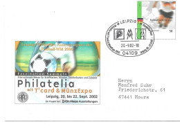 0411e: Echt Gelaufene Privatganzsache Philatelia, Deutschland Fußballweltmeister Aus 2002 - Enveloppes Privées - Oblitérées