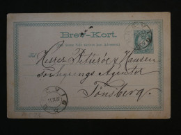 BW1  NORGE   BELLE CARTE ENTIER  RR 1887 BREVIG ?   A  SONSBERG  +AFF. INTERESSANT ++ - Ganzsachen