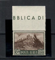 San Marino 1951 Veduta  (Sass.97) **MNH / VF - Poste Aérienne