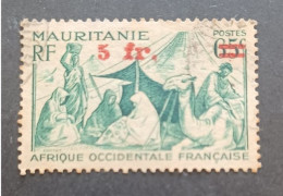 COLONIE FRANCE MAURITANIE 1944 NOMADES CAT YVERT N 135 - Usati