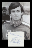 Patrick Tambay (1949-2022) - Pilote Automobile - Page Signée En Personne - 90s - Sportief