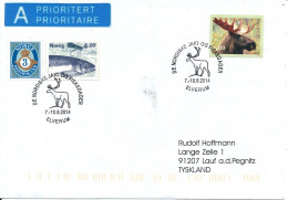 Norway Cover Elverum 7-10/8 2014 (De Nordiske Jakt Og Fiskedager) - Storia Postale