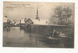 Cp, 77, MOUY SUR SEINE, Route De PEUGNY, Inondations De La Vallée De BRAY, 24 Janvier 1910, Pub: Biscuits F. De Razout - Other & Unclassified