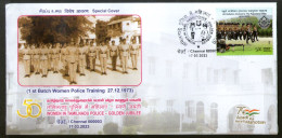 India 2023 Women In Tamilnadu Police Military Training Special Cover # 7419 - Police - Gendarmerie