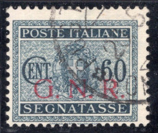 Repubblica Sociale Italiana - Segnatasse 60 Cent. GNR Brescia, Assottigliato Ø - Strafport