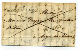 Période SARDES / Lettre En Port Payé PP BONNEVILLE / 1836 / Pour Aix Les Bains - 1801-1848: Précurseurs XIX