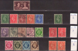 Great Britain 1937 King George VI - Mi. 198-211 + X,Y,Z - Used - Usados