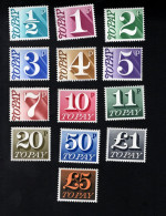 1819252419 1973 SCOTT J79 J91  (XX) POSTFRIS MINT NEVER HINGED   -  POSTAGE DUE STAMPS - Taxe