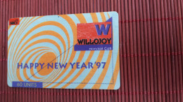Happy New Year MCI  Prepaidcard Belgium Used  Hard To Find Rare - [2] Prepaid & Refill Cards
