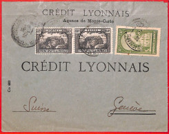 Aa0988 - MONACO - Postal History -  Commercial COVER To ITALY 1930's - Lettres & Documents