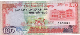 MAURICE 100 RUPEES ND F A17/658679 - Mauritius