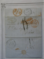 BW2 MARTINIQUE   BELLE LETTRE RRR  1851 ST PIERRE A  PARIS FRANCE  +COLONIES  ART 13 EN  ROUGE  +AFF. INTERESSANT ++ - Cartas & Documentos