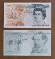 China BOC (Bank Of China) Training/test Banknote,United Kingdom Great Britain POUND B Series £10 Specimen Overprint - Vals En Specimen