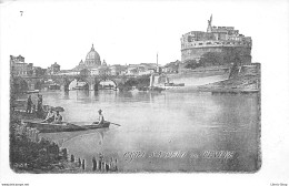 ROMA -  CASTEL S - ANGELO Col TEVERE.- Precursore Vecchia Cartolina - Castel Sant'Angelo