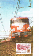 50918. Tarjeta Maxima BARCELONA 1980. Tren, Ferrocarril - Tarjetas Máxima