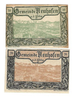 *notgeld   Austria Neuhofen   A. D. Ybbs 10+20 Heller   650a - Autriche