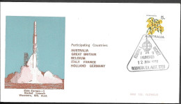 Australia Space Cover 1970. ELDO Launch Rocket "Europa 1 F9" Launch. Woomera - Oceania