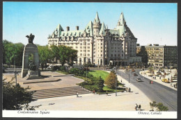 Ottawa  Ontario - Confederation Square Showing National War Memorial & Chateau Laurier  Uncirculated - Ottawa